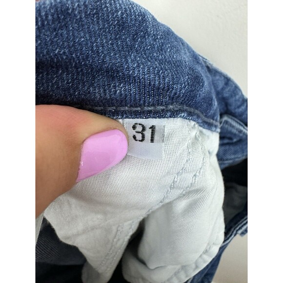 Closed Italy Rosy Wide Leg Cropped Blue Jeans Size 31 High Waisted - Picture 13 of 15